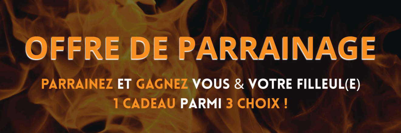 offre de parrainage b flamme pour filleul et parrain pour l'achat d'un poêle à bois ou à granulés
