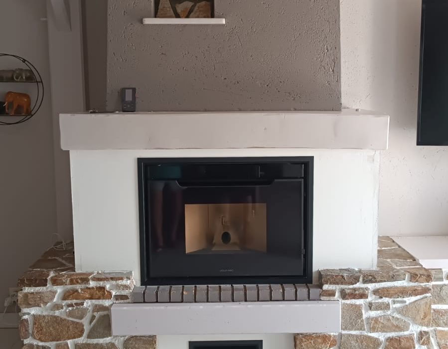 réalisation d'un insert à granulés synthesis 80 de la marque jm à liré